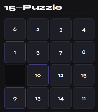 15 Puzzle Solver